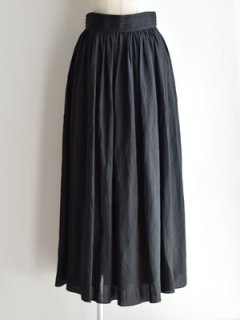 intoca. イントゥーカ | リネンラミーシルク ギャザースカート LIRASI-SK（BLACK）