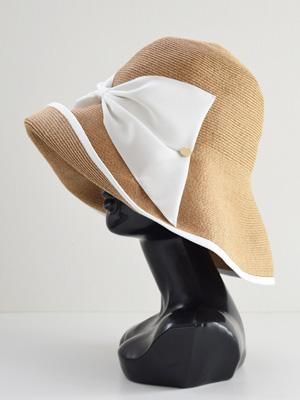 Athena New York アシーナ ニューヨーク | Kimbery キンバリー （Tan × White） ホワイト 定番 リボンハット  Kimberly 帽子 Hat 通販 - Fine online shop