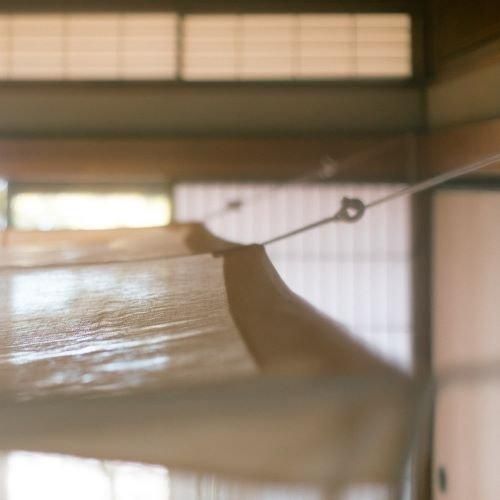 タグ付き未使用✨近江物産 持ち替える 日の出富士印蚊帳 麻