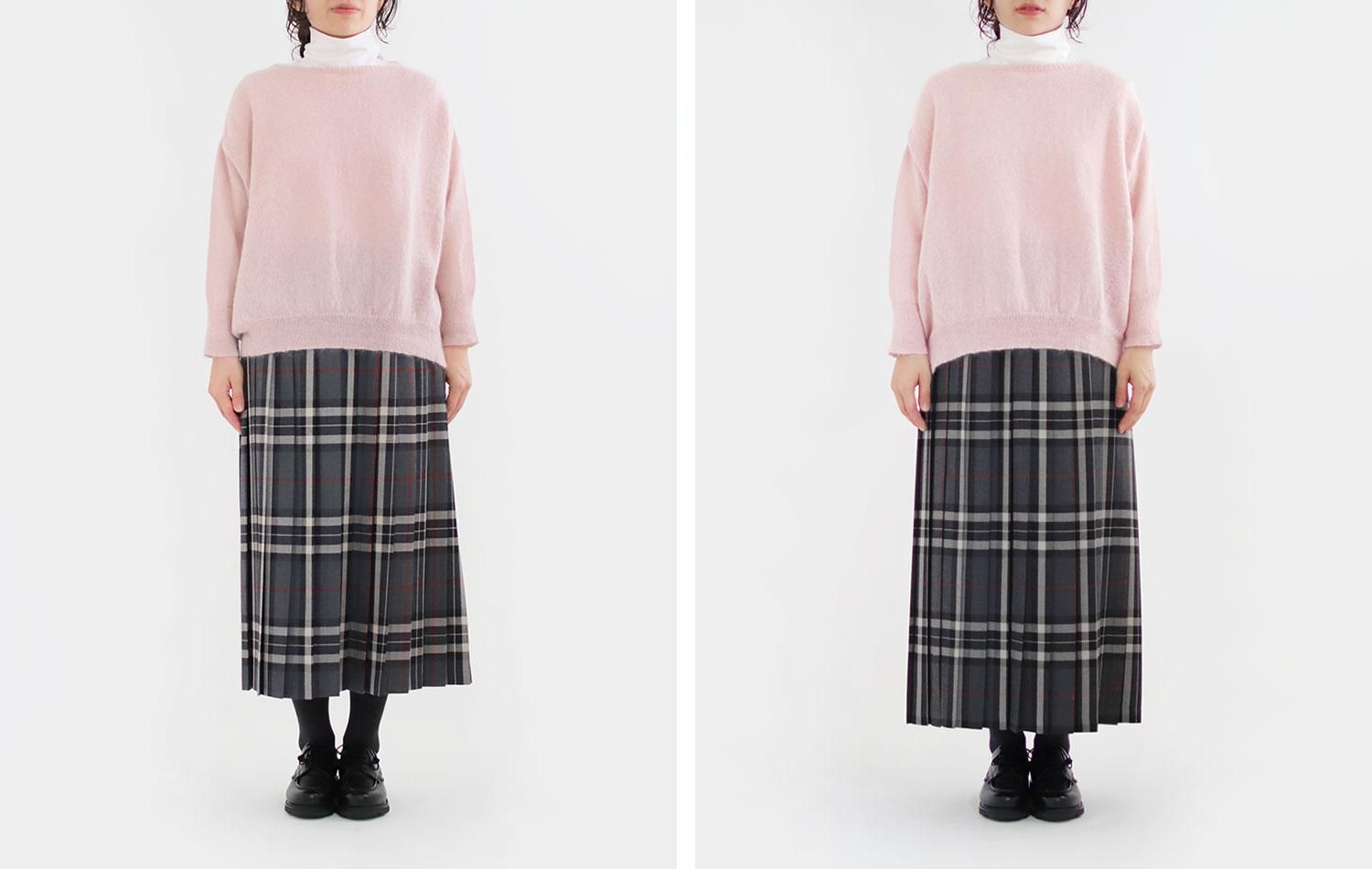 定番　シャルパンティエドゥヴェッソ×オニールオブダブリン　プリーツ スカート Charpentier de Vaisseau × O'neil of Dublin | プリーツキルト