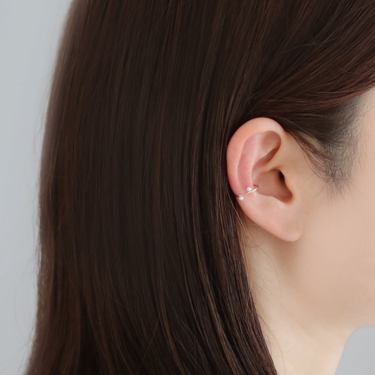 Toile Bijoux | 2 Round Pearl Ear Cuff