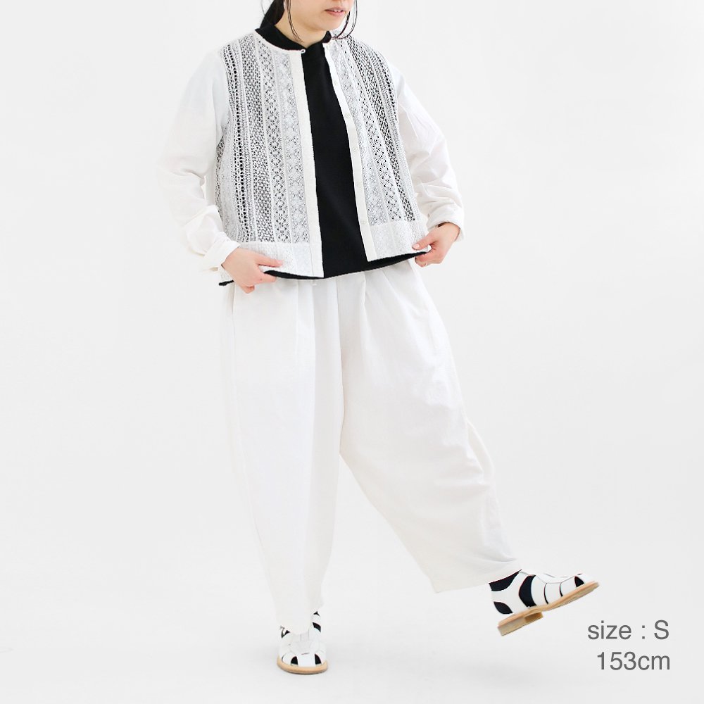 Khadi&Co. | 4プライカディワイドパンツ〈 STAR 〉White