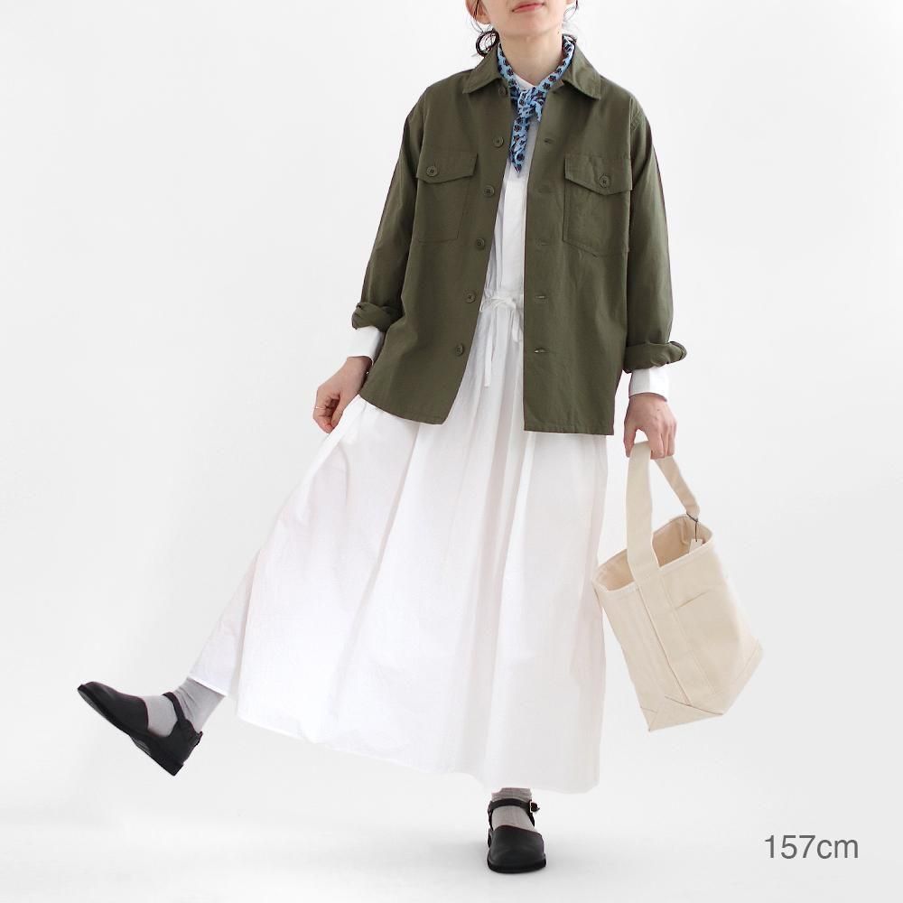 Yaeca Women | ベイカーシャツ Olive