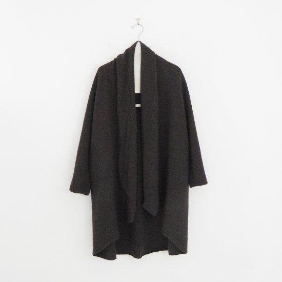糸衣 | 20カシミヤニットローブ〈 Fuji 〉Dark Brown | E009182TK202