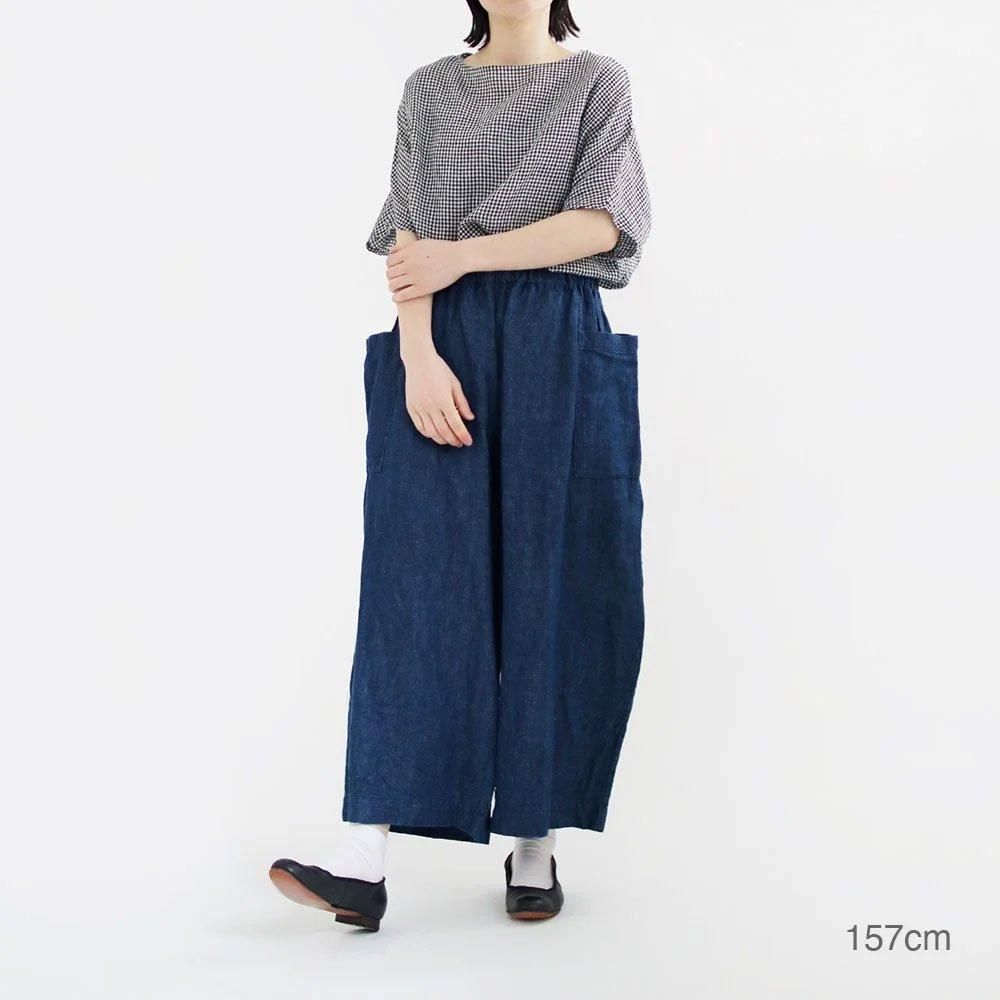 Atelier d'antan | リネンデニムワイドパンツ〈 Perriere 〉| 1color