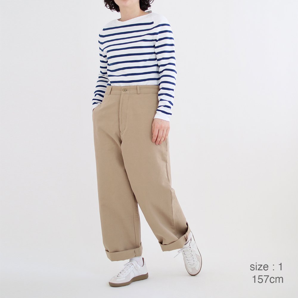 Charpentier de Vaisseau | セルヴィッチチノパンツ〈 Brice 〉 Khaki