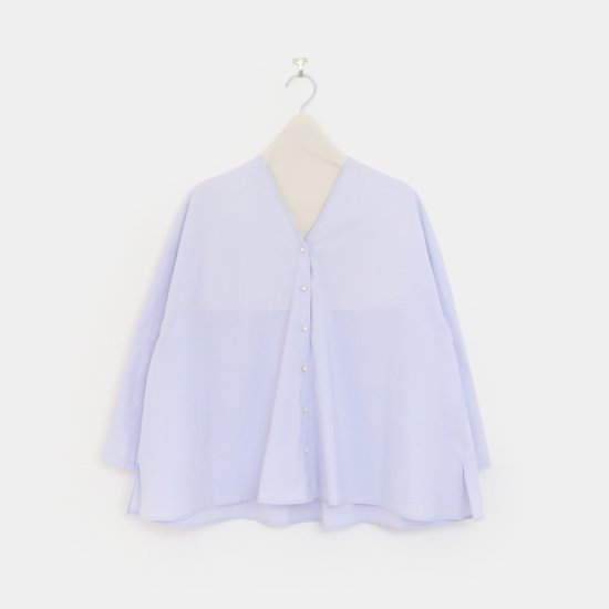 Atelier d'antan | Vネックシャツ〈 Verone 〉Light Purple | A232221TS541