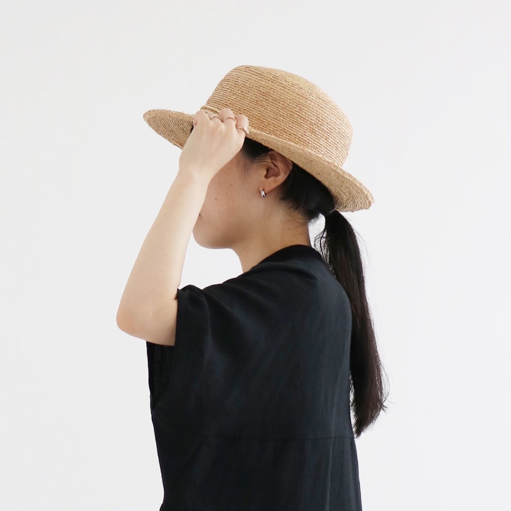 サシキsashikiラフィアハット（RA324-W） - 帽子