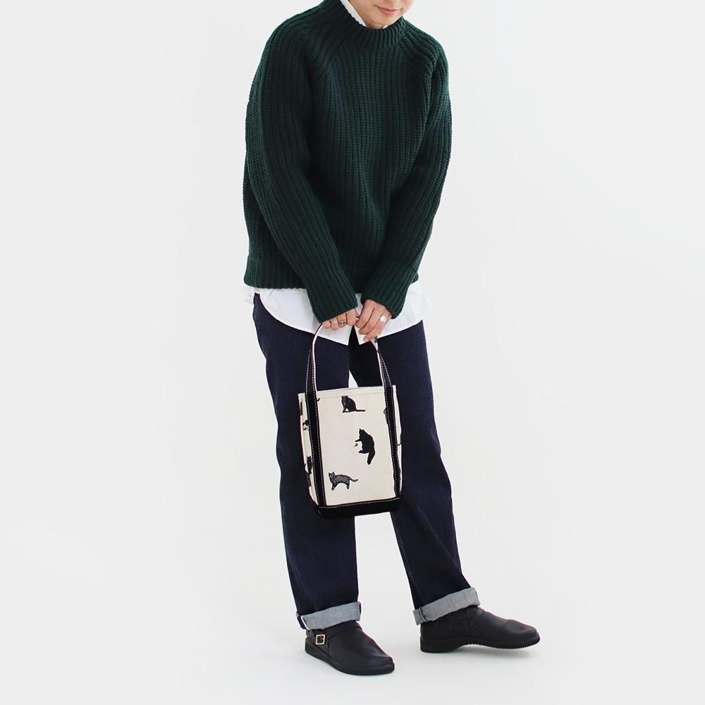 Tembea | バゲットトート ミニ〈 Cat 〉 Natural × Black