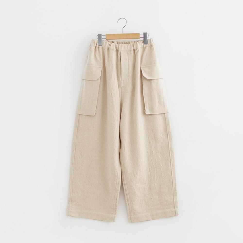 ランフランセダンタン  ウールワイドパンツ ブラック　キュロット Pants - taste＆touch ウェブショップ