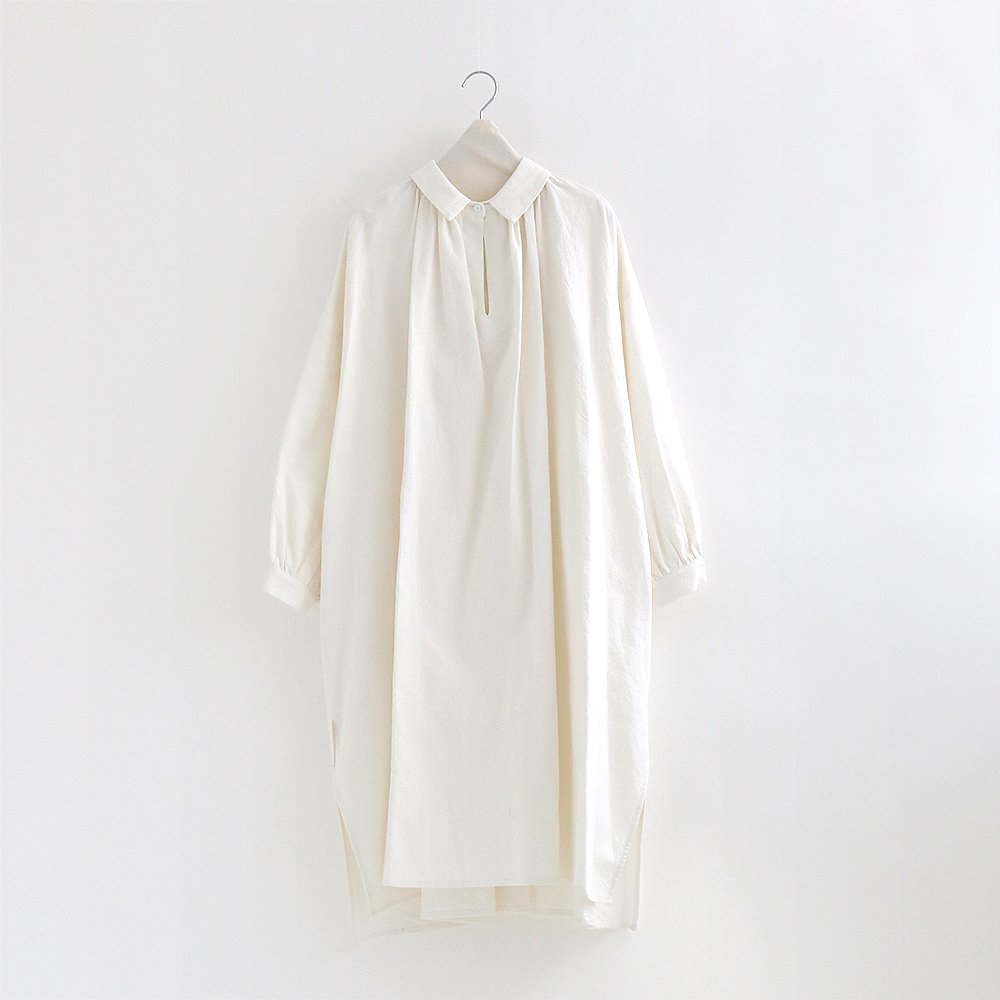 Atelier d'antan | カディコットンロングシャツ〈 Halevy 〉White | A232222TS576