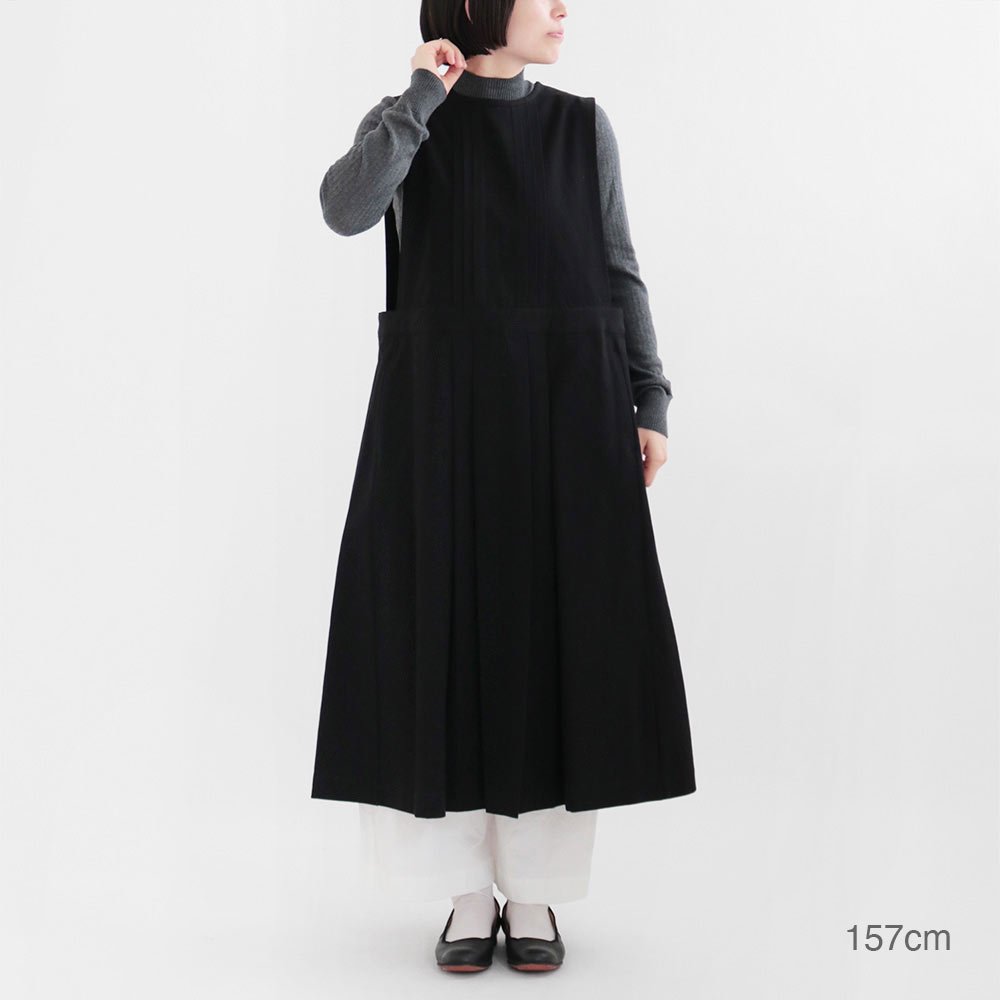 Atelier d’antan | タックドレススリーブレス〈 Kobell 〉Black