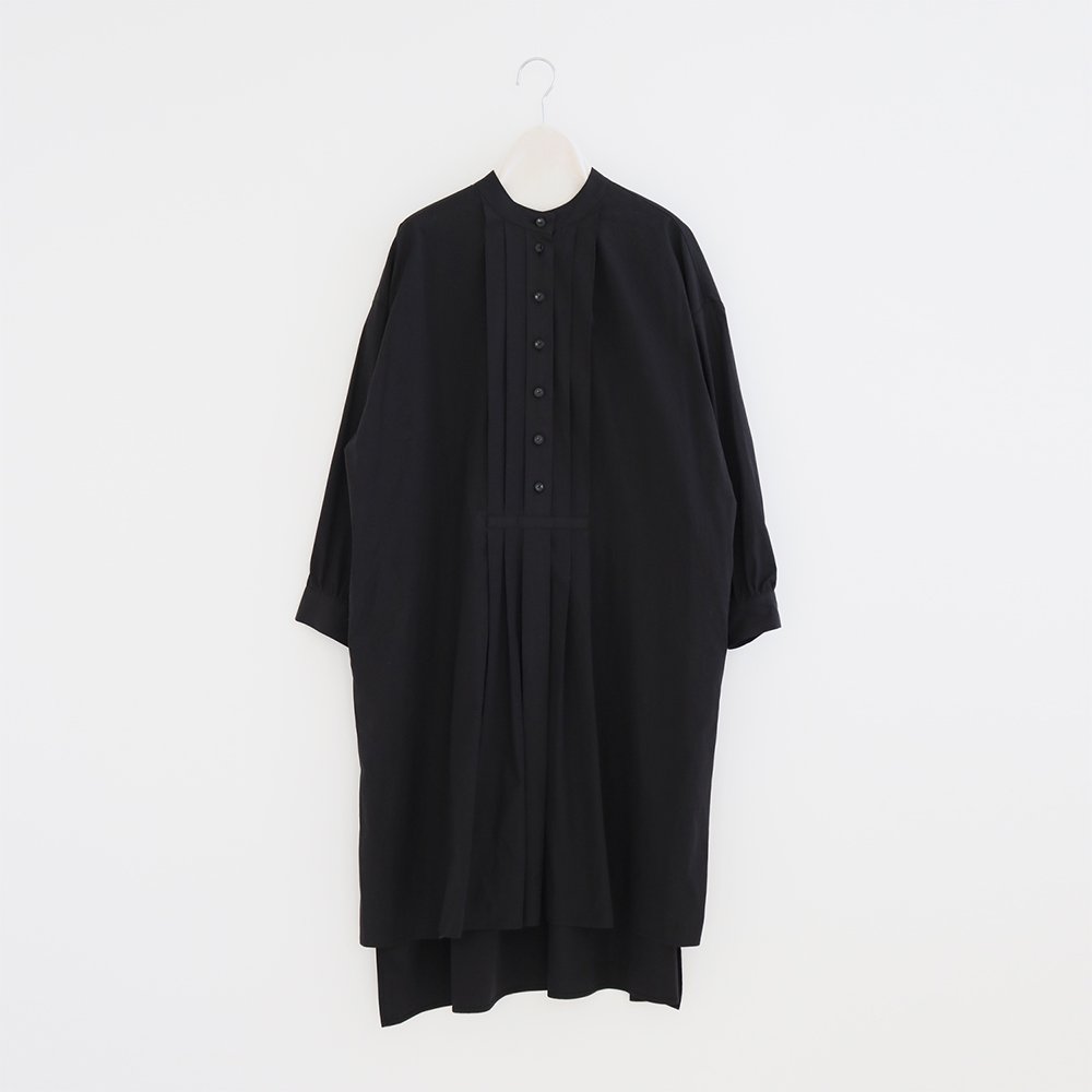 Atelier d'antan | タックロングシャツ〈 Humbert 〉Black | A232222TS574