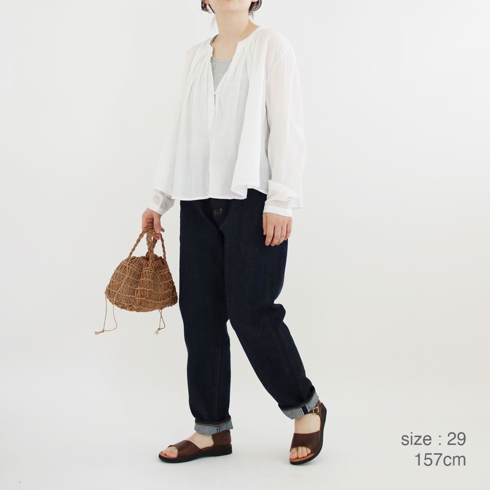 Yaeca Women | デニムワイドテーパードパンツ〈 9-13W 〉Indigo