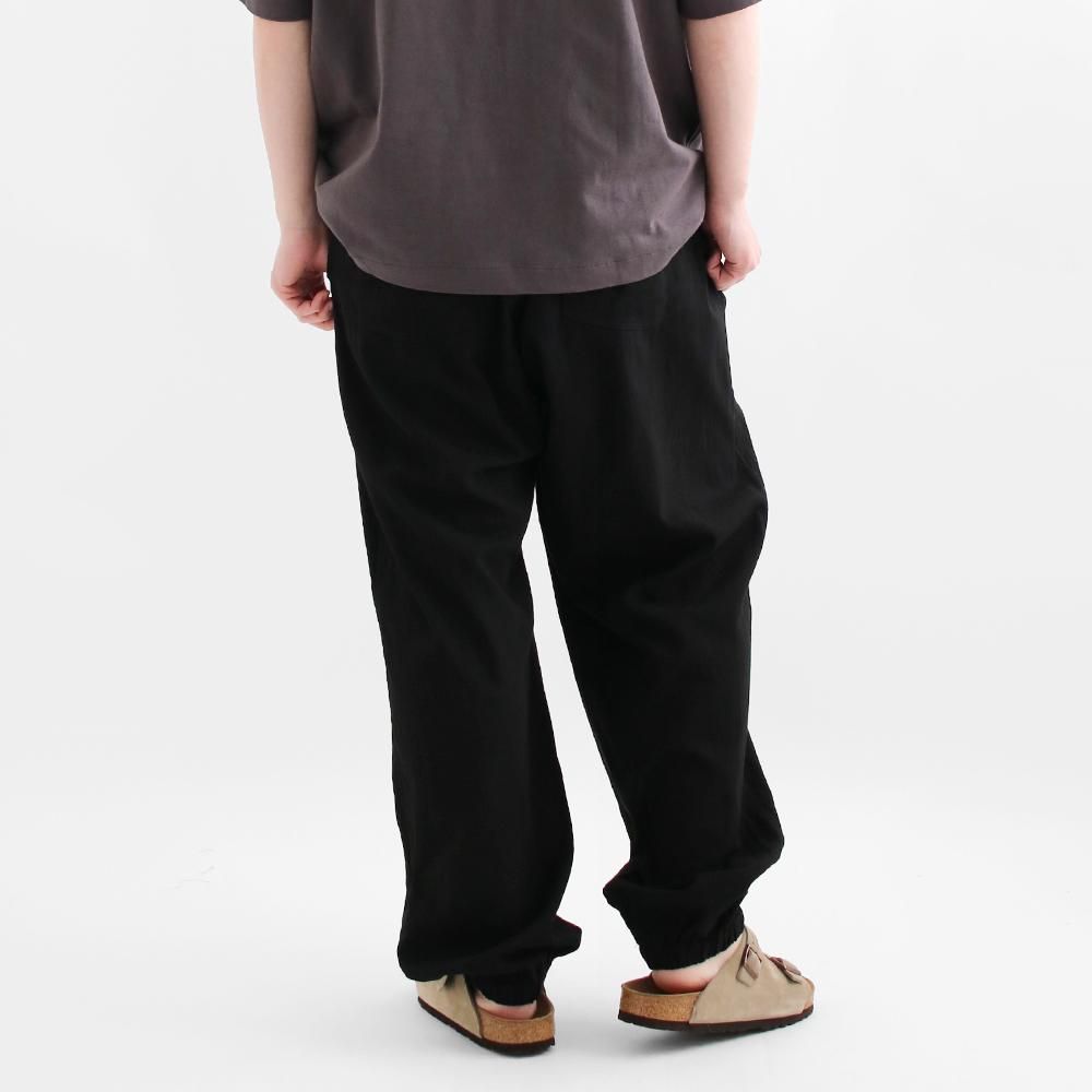 Comoli | 空紡オックスドローストリングパンツ Black