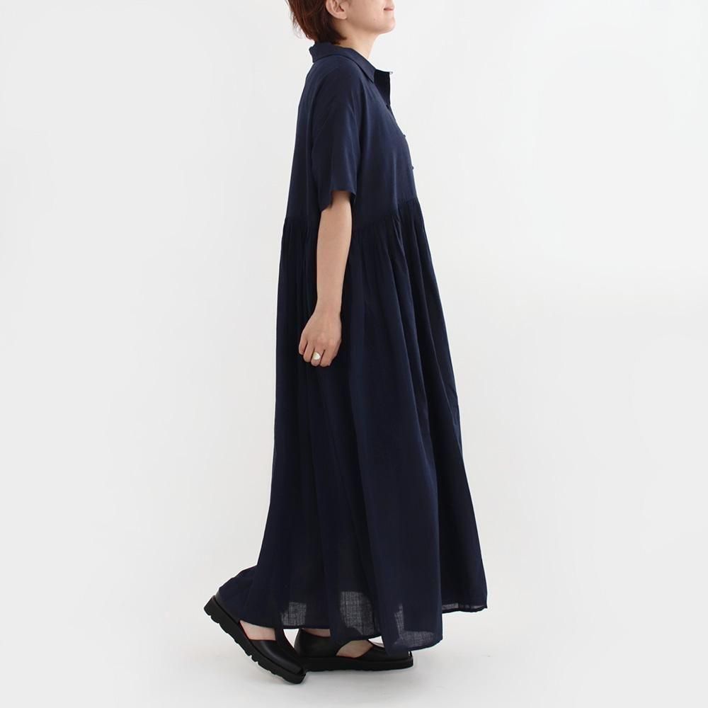 新品未使用　Khadi&co　カディアンドコー　インド綿　カシュクール　ドレス Khadi and coカディアンドコーBLUGELドレス - メルカリ