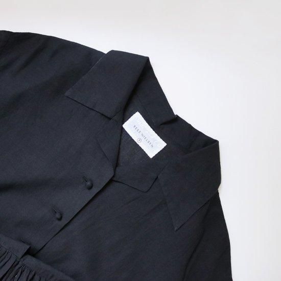 Khadi ＆ Co アンドラプレインドレス FLORA ブラック　S Khadi and Co. | アンドラプレインドレス〈 FLORA 〉 2colors