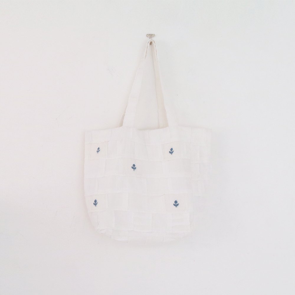 Khadi and Co. | パッチワークバッグ〈 NEROLI 〉White