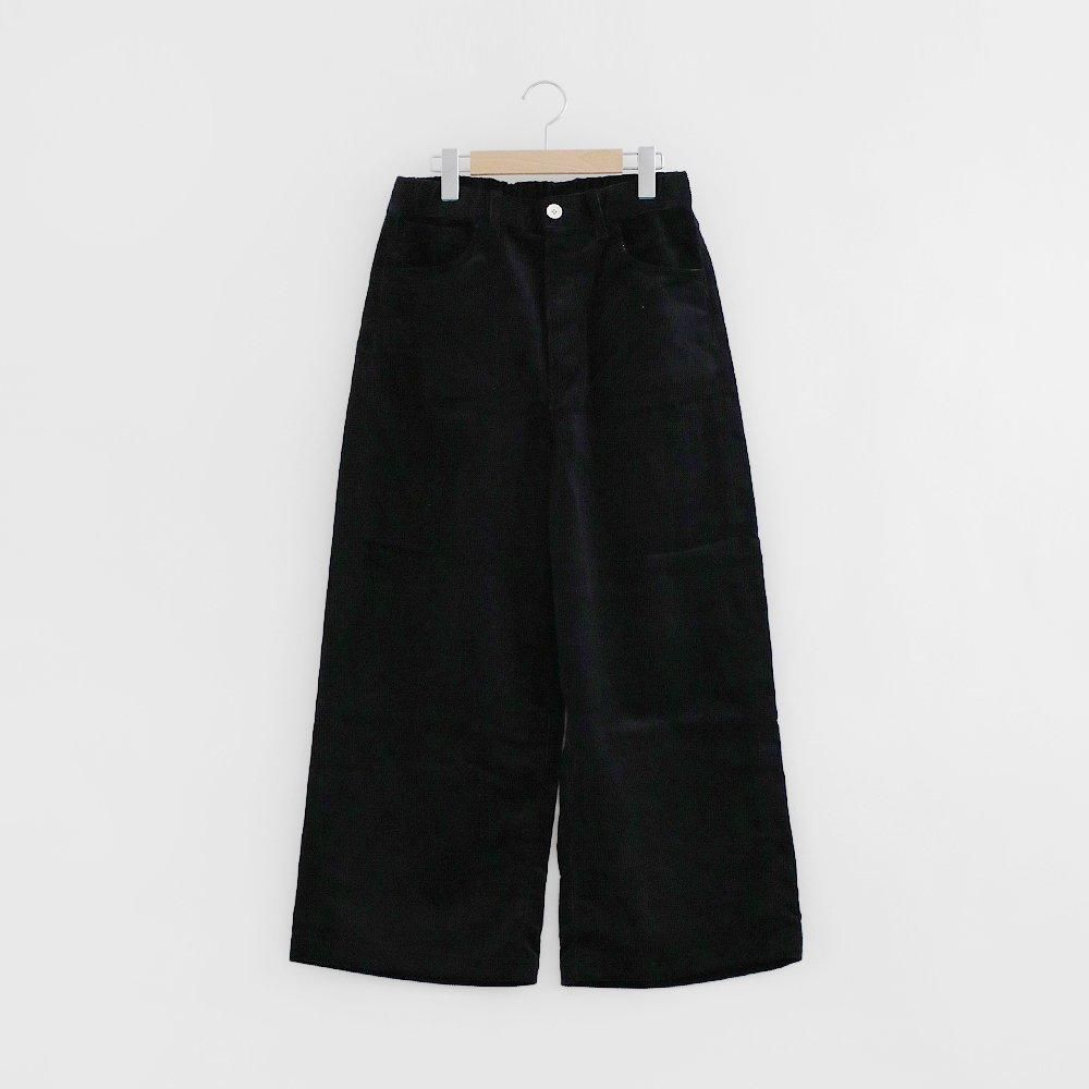 Comoli | コットン ボートネック Black