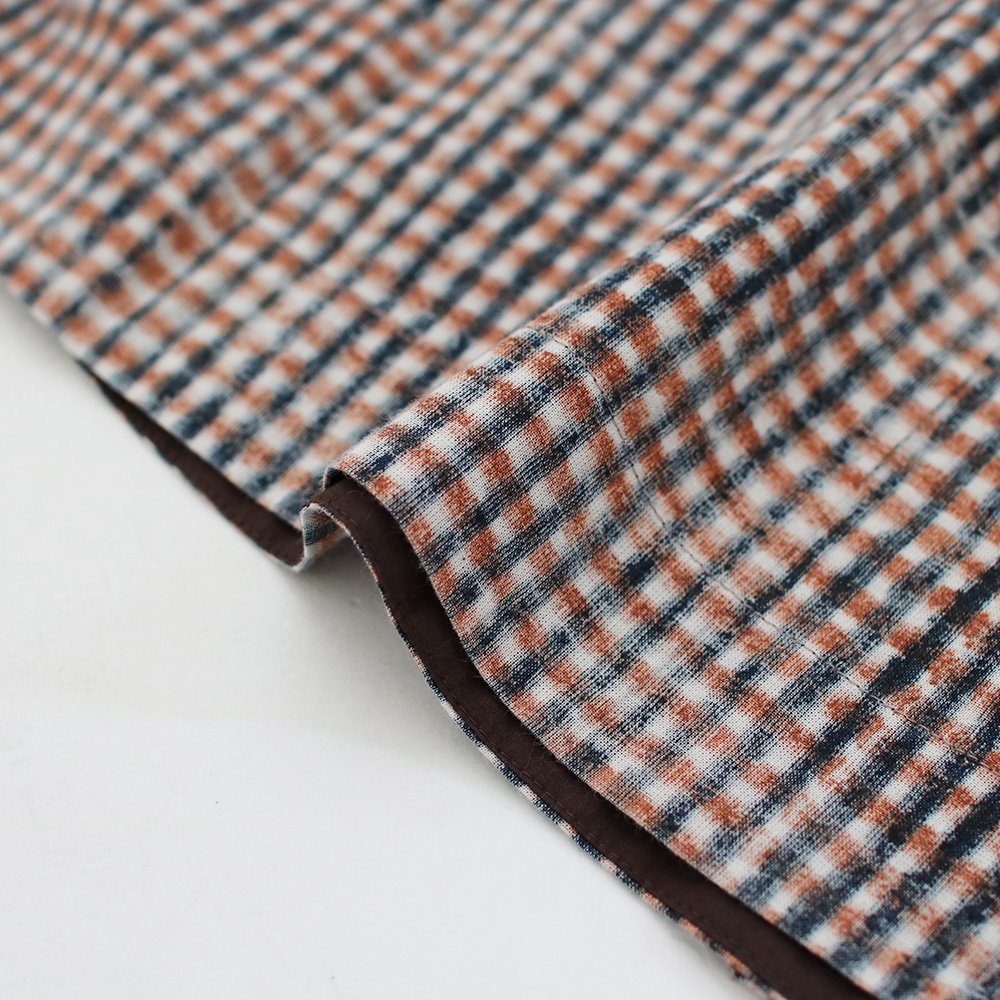 Khadi and Co. | チェックプリントジャケット〈 FREJA 〉 Brown×Navy Check