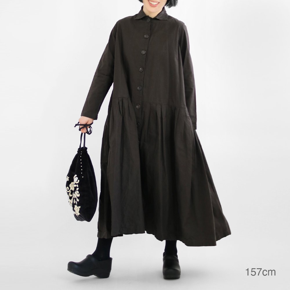 Ricorrrobe | ワックスドコットンドレス〈 bd 〉 Olive Black(66)