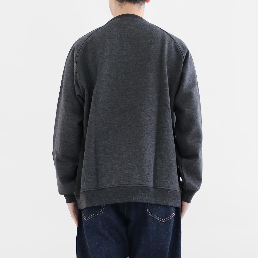 人気定番 Comoli | Grey Dark ウールカシミヤシルクスウェット トレーナー/スウェット