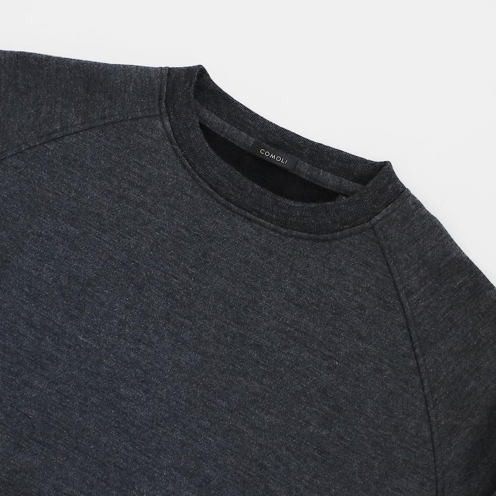 Comoli | ウールカシミヤシルクスウェット Dark Grey