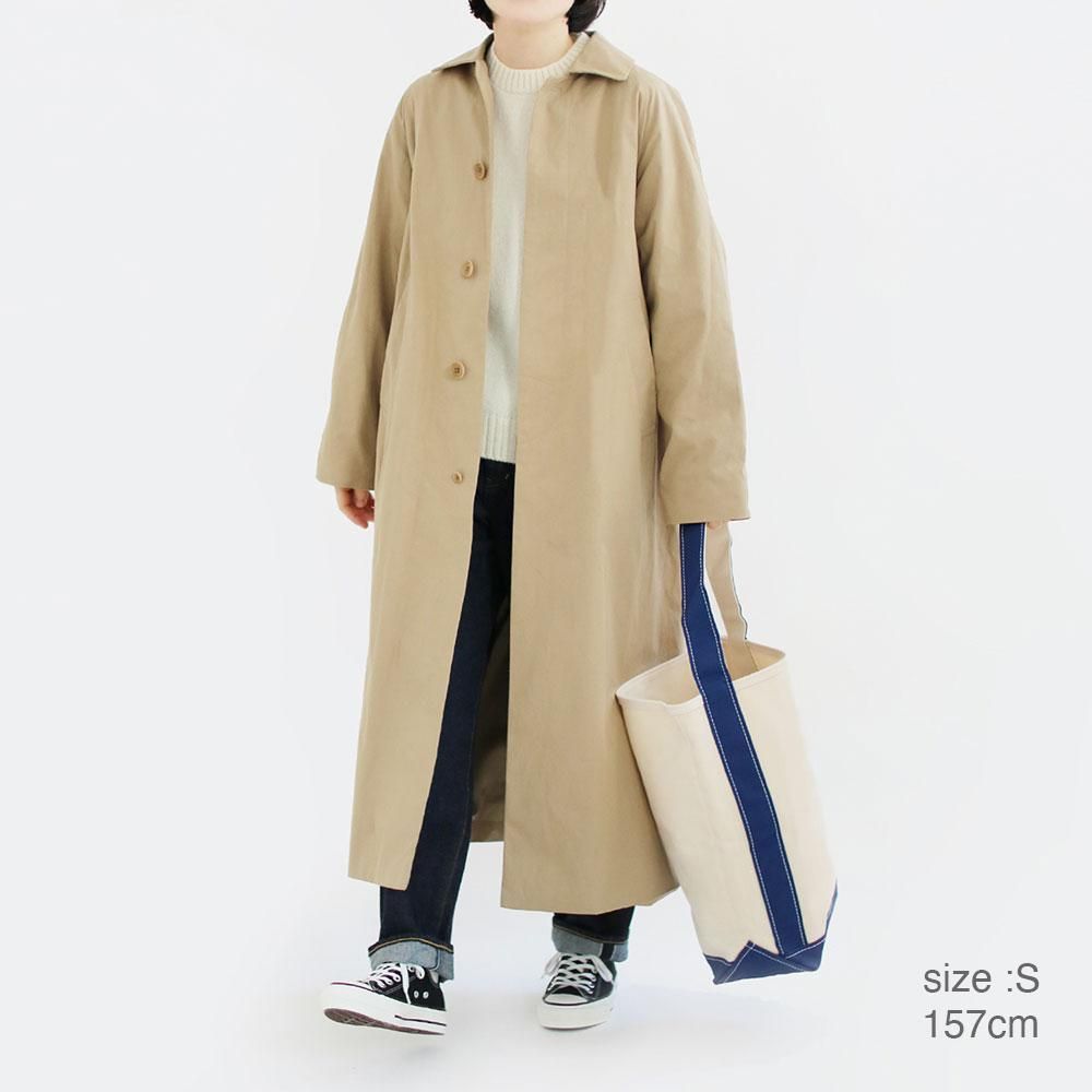 Yaeca Women | ステンカラーコートロング Khaki