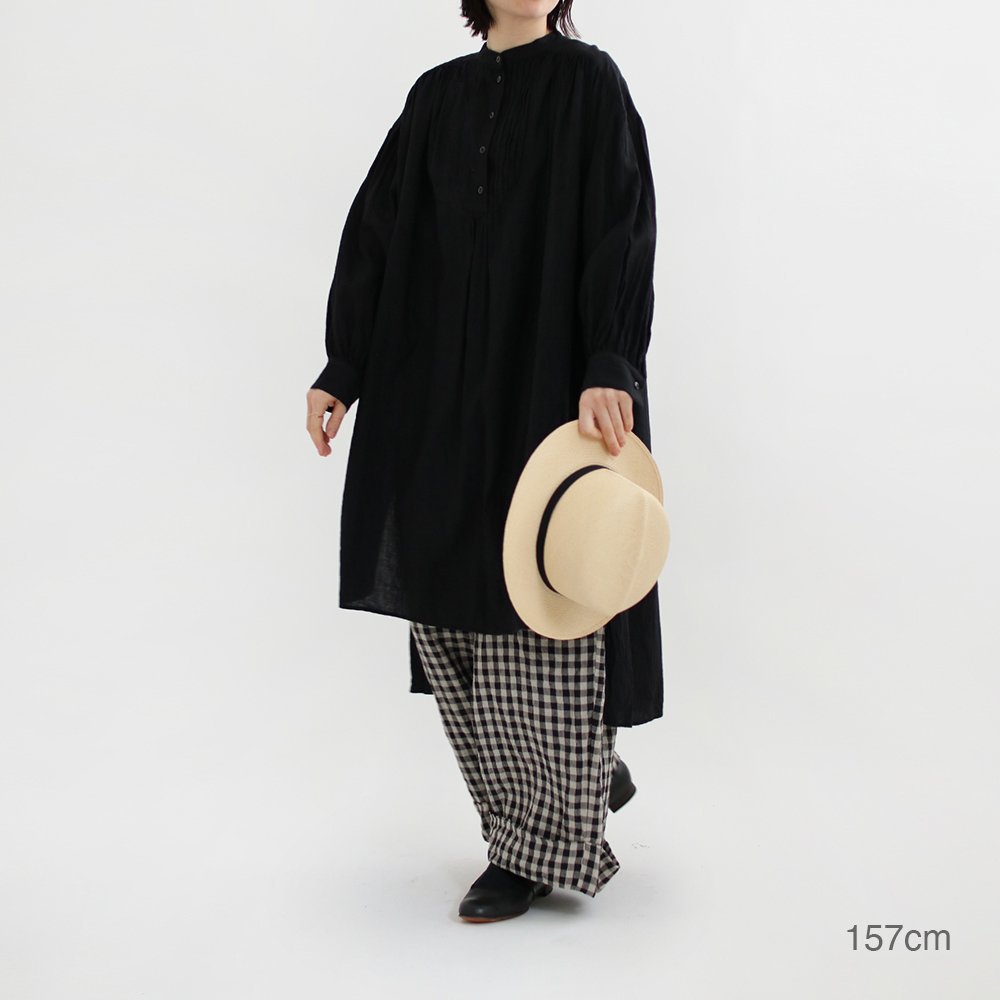 Atelier d'antan | 和紙コットンロングシャツ〈 Crevel 〉 2colors