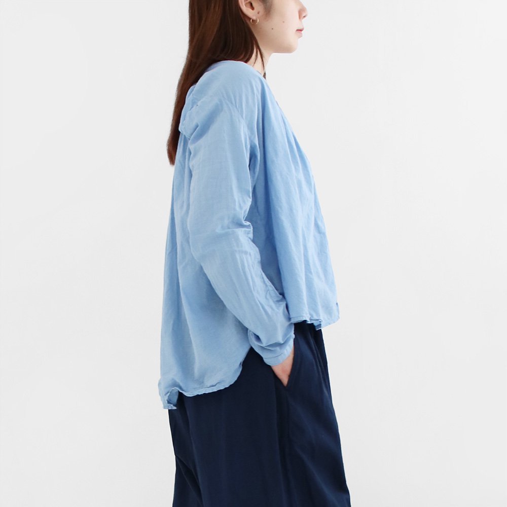 Khadi and Co. | ライトカディタックブラウス〈 SARA 〉 Blue