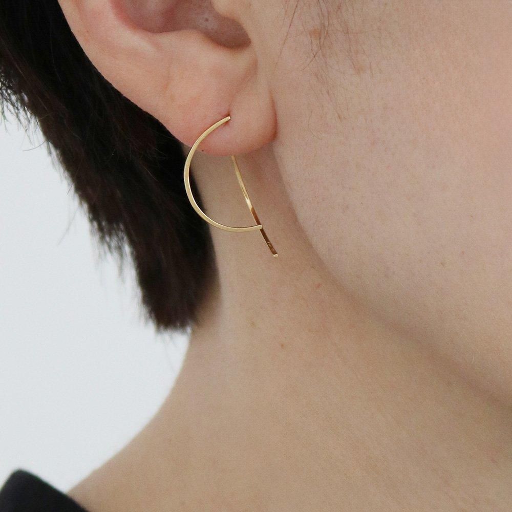 アトリエダンタン　10Kピアス Atelier d'antan：Marquise Dia Hook Pierce A027231AP02