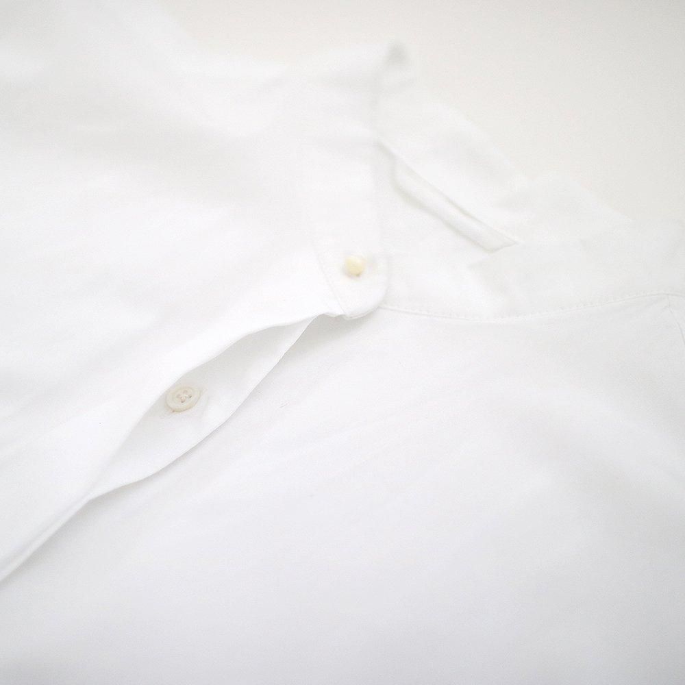 Atelier d'antan | スタンドカラーシャツ〈 Appel 〉 White