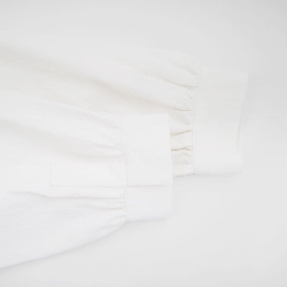 売れ筋がひ贈り物！ Atelier d'antan White 〉 Vernon コットンポケットロングシャツ〈 | トップス