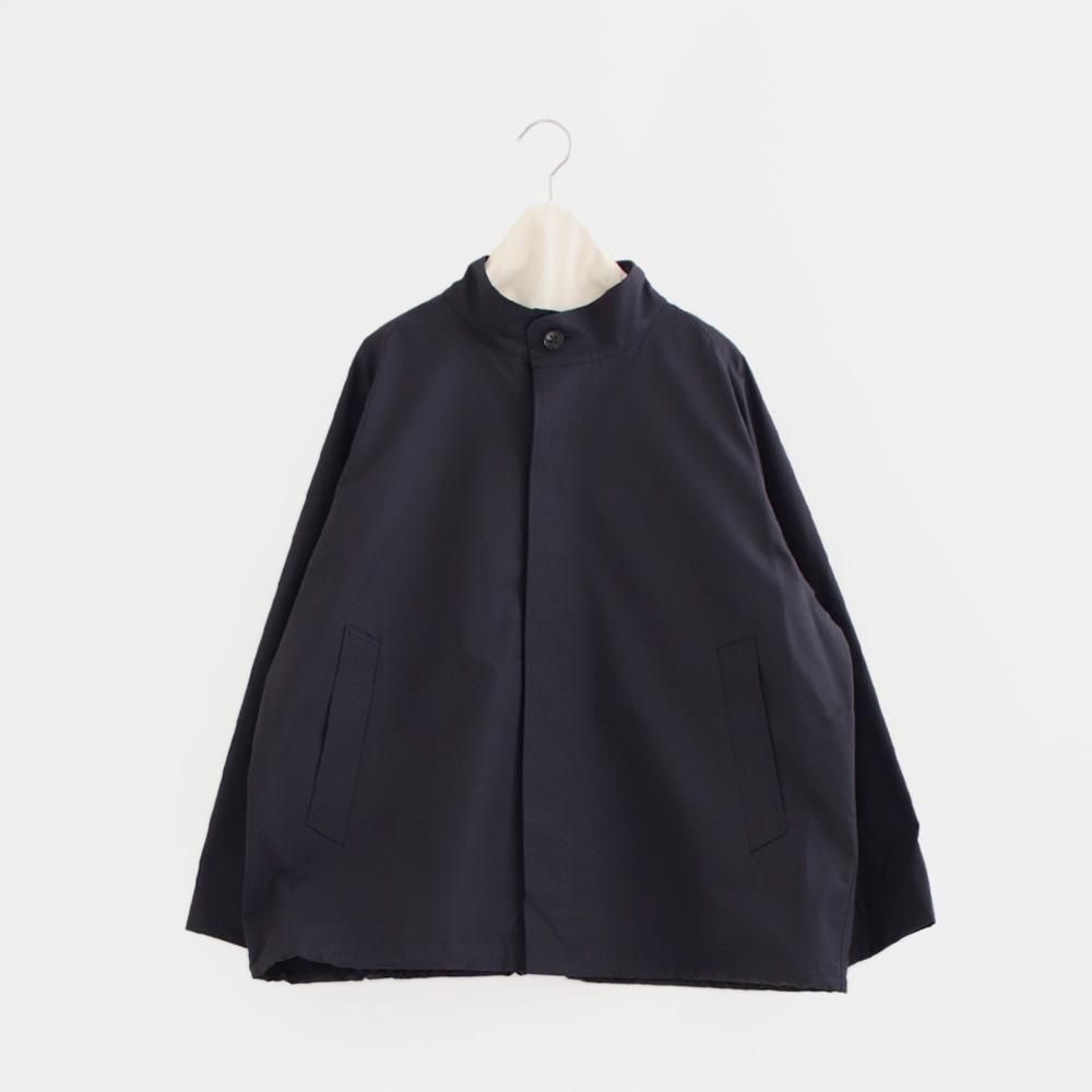 アトリエダンタン ウール&アルパカジャケット ダークグレー コート Atelier d'antan (アトリエ ダンタン) ウールアルパカノーカラー