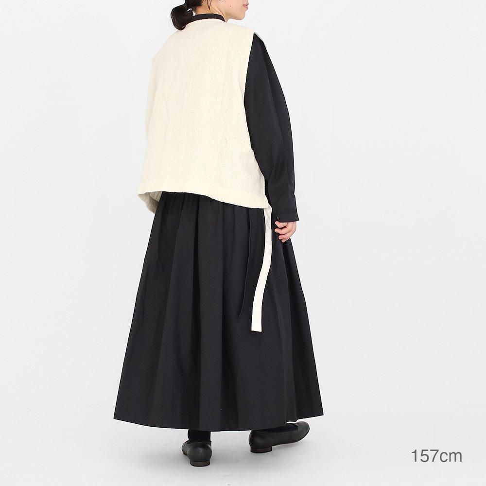 hinageshi khadi and co ウールベスト ホワイトジレS hinageshi 様専用