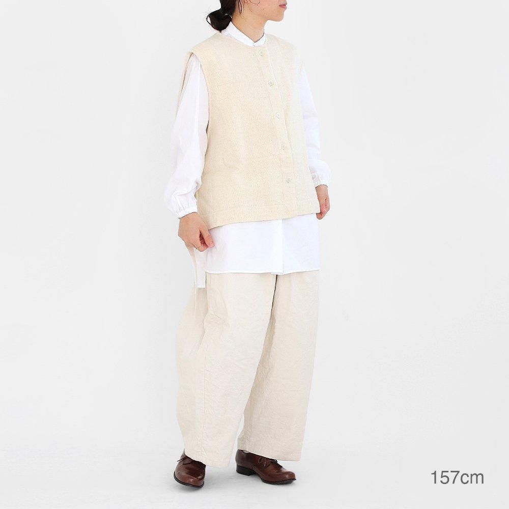 ごん　新品　Khadi and Co. ガーゼウールベスト〈AVA 〉 Khadi and Co. | ガーゼウールベスト〈 AVA 〉 Natural