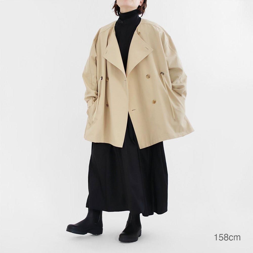 ★vachement★トレンチフードコート オーバーサイズ ベージュ 2way ☆vachement☆トレンチフードコート オーバーサイズ ベージュ 2way