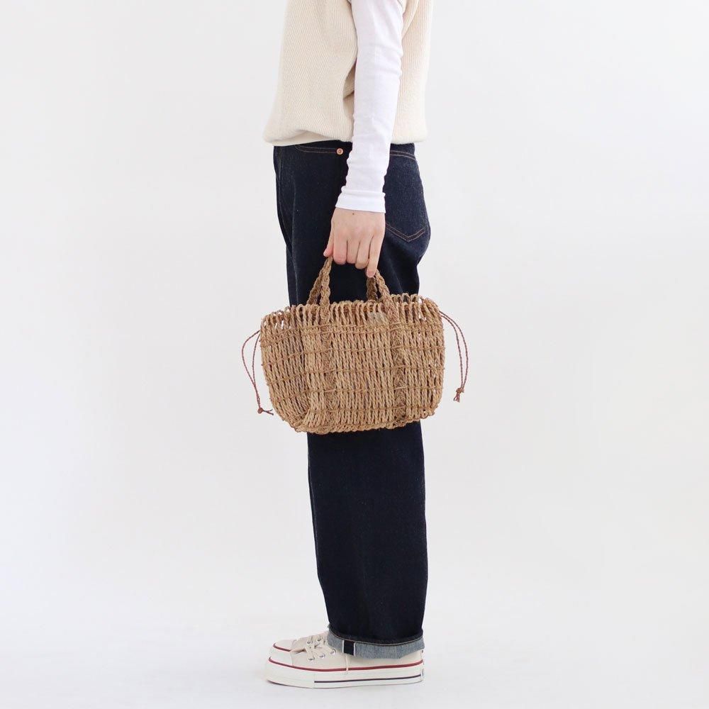 F/style | シナの縄の巾着バッグ S Natural