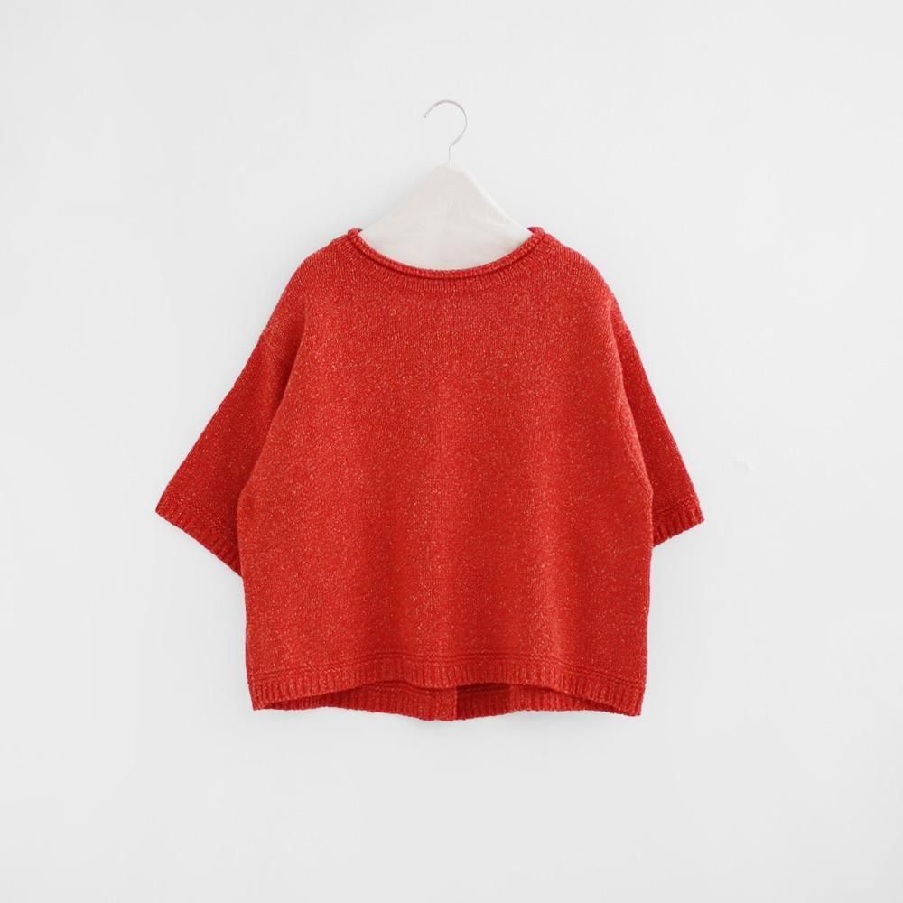 Atelier d'antan | コットンシルクハーフスリーブニット〈 Damm 〉 3colors