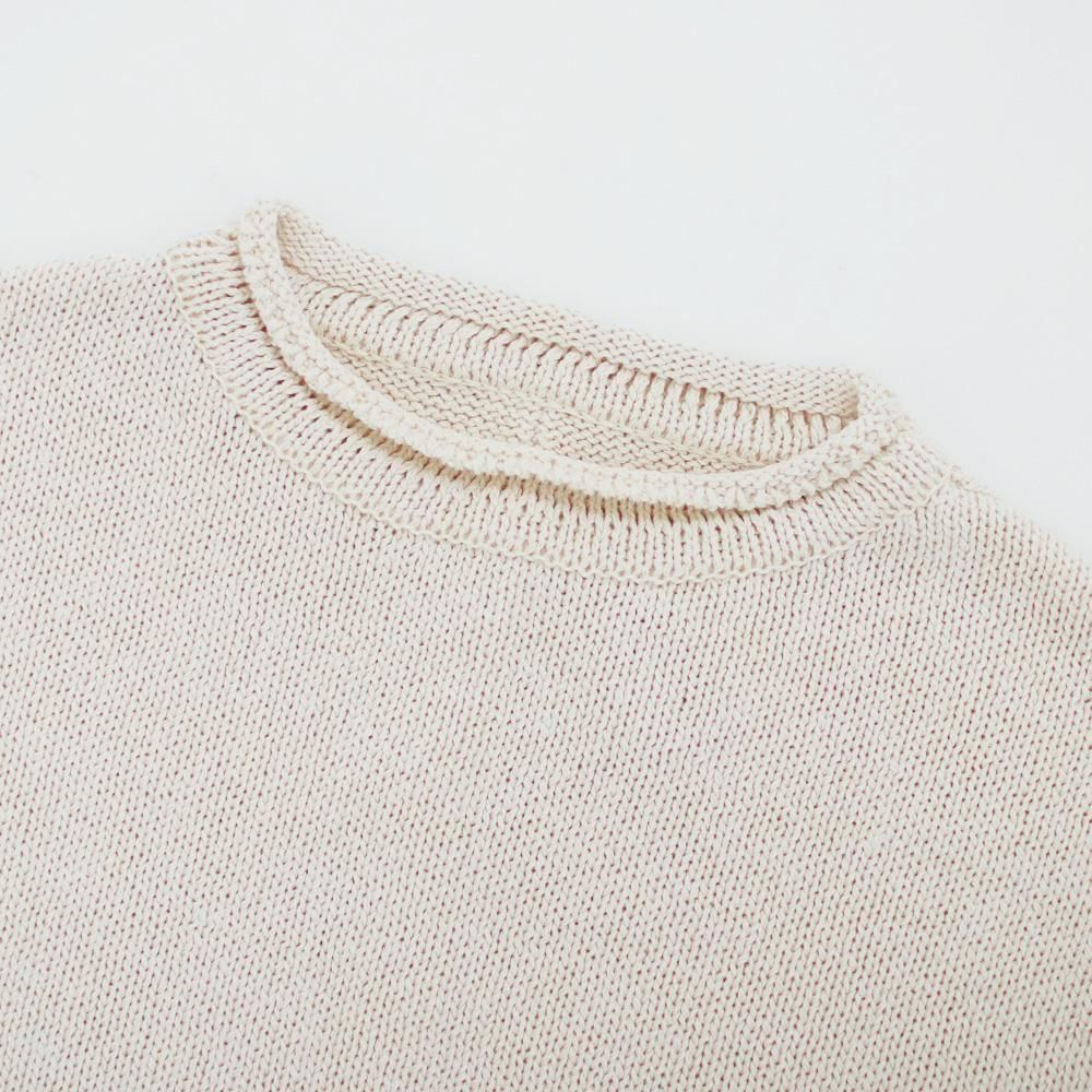 Atelier d'antan | コットンシルクハーフスリーブニット〈 Damm