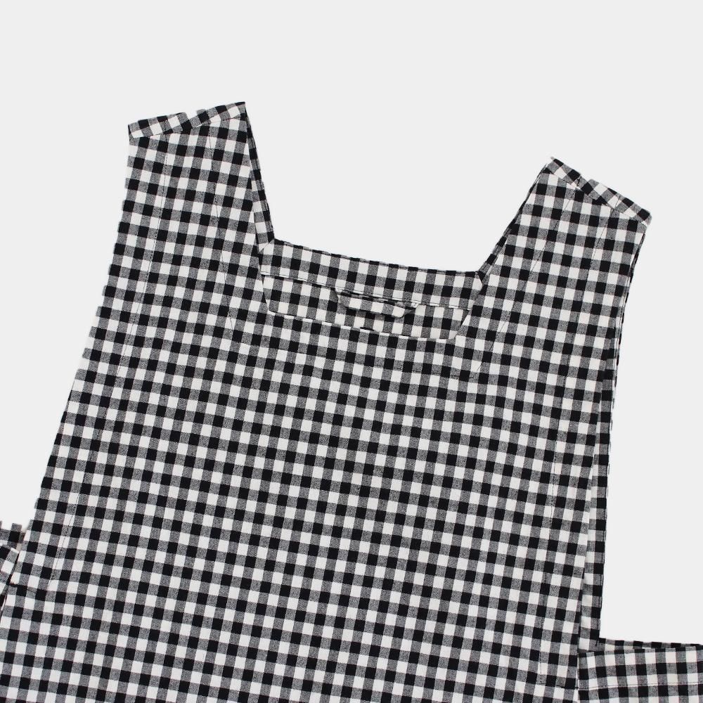 Atelier d'antan | スリーブレスドレス〈 Coudres 〉 Black Check
