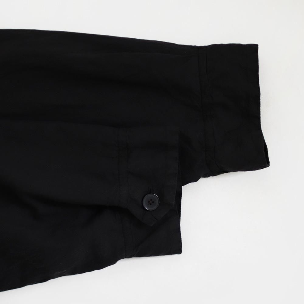 COMOLI シルク製品染ブルゾン　サイズ1 COMOLI シルク 製品染 ブルゾン , Black – Navyblue