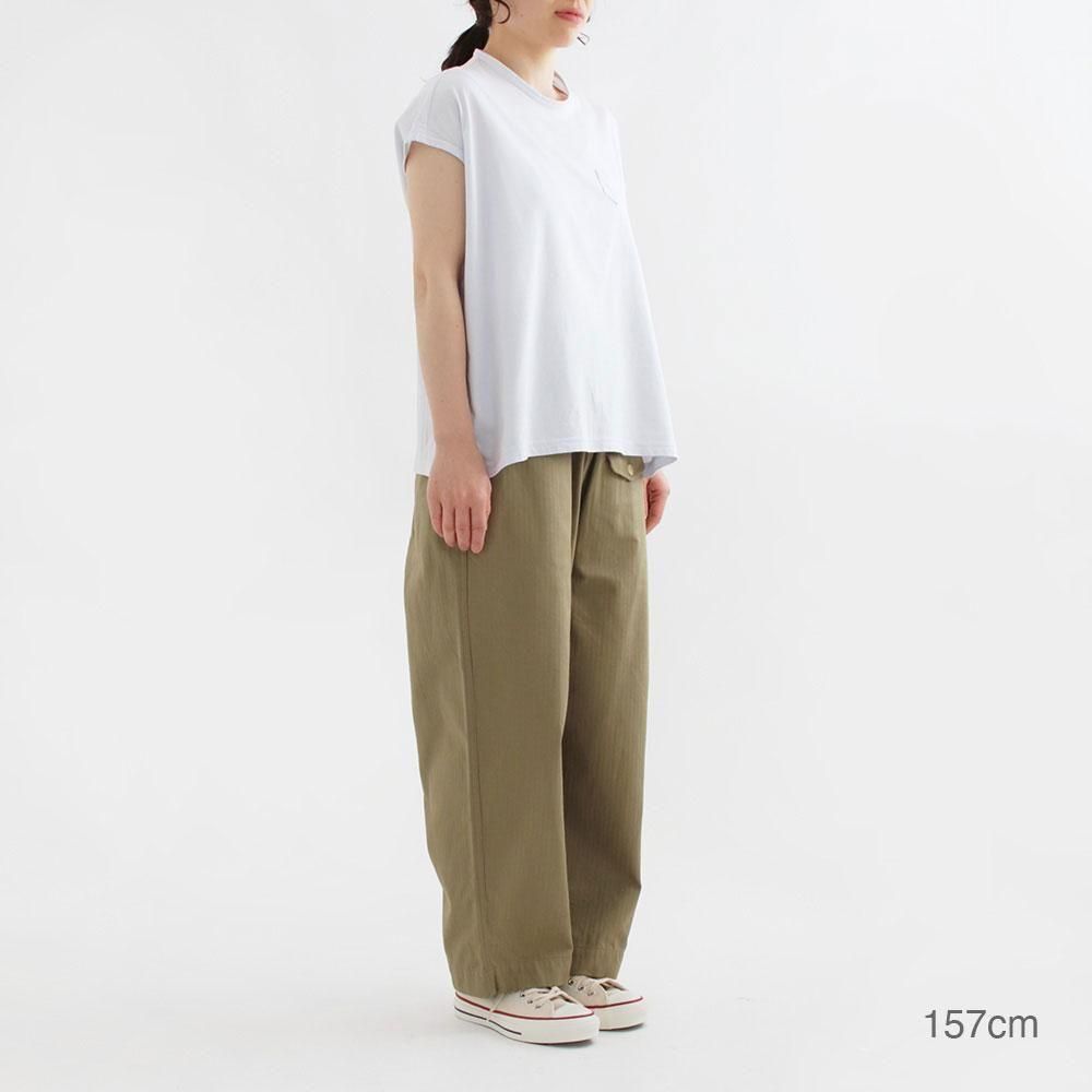 ゴーシュ　オーガニックスビン天竺 フレンチスリーブ　ホワイト ゴーシュ 通販 | heidemarie | 服,ダウン,コート,パンツ