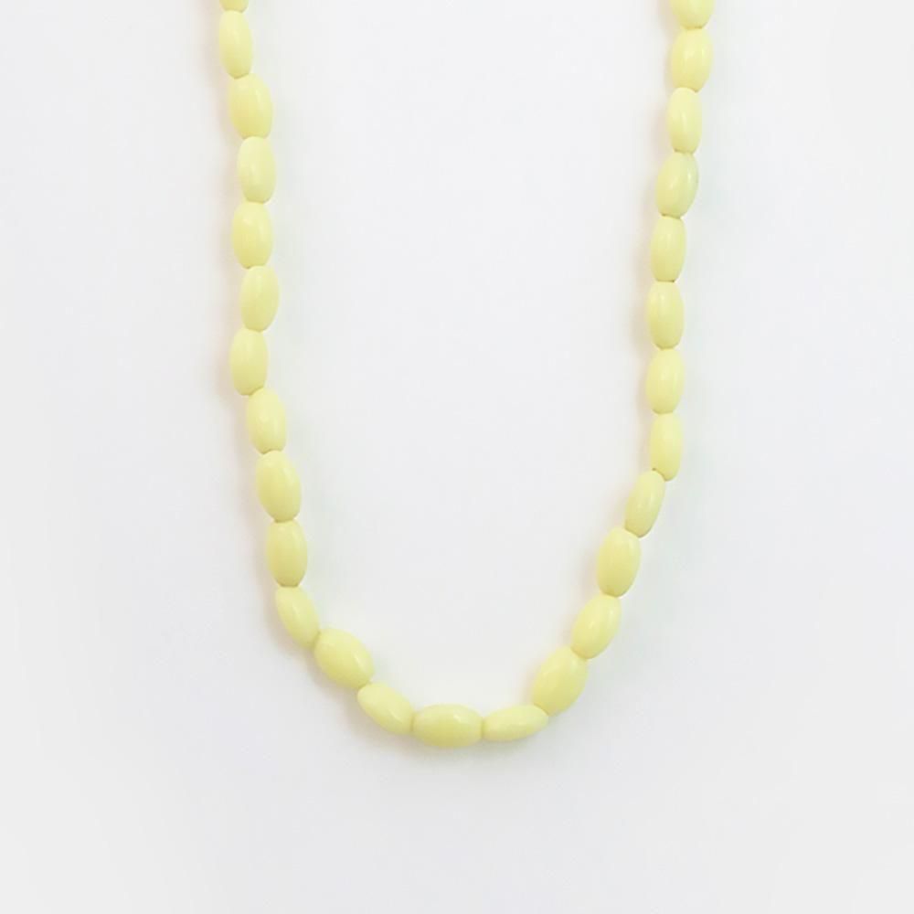 Toile | デッドストックグラスビーズネックレス オーバル Light