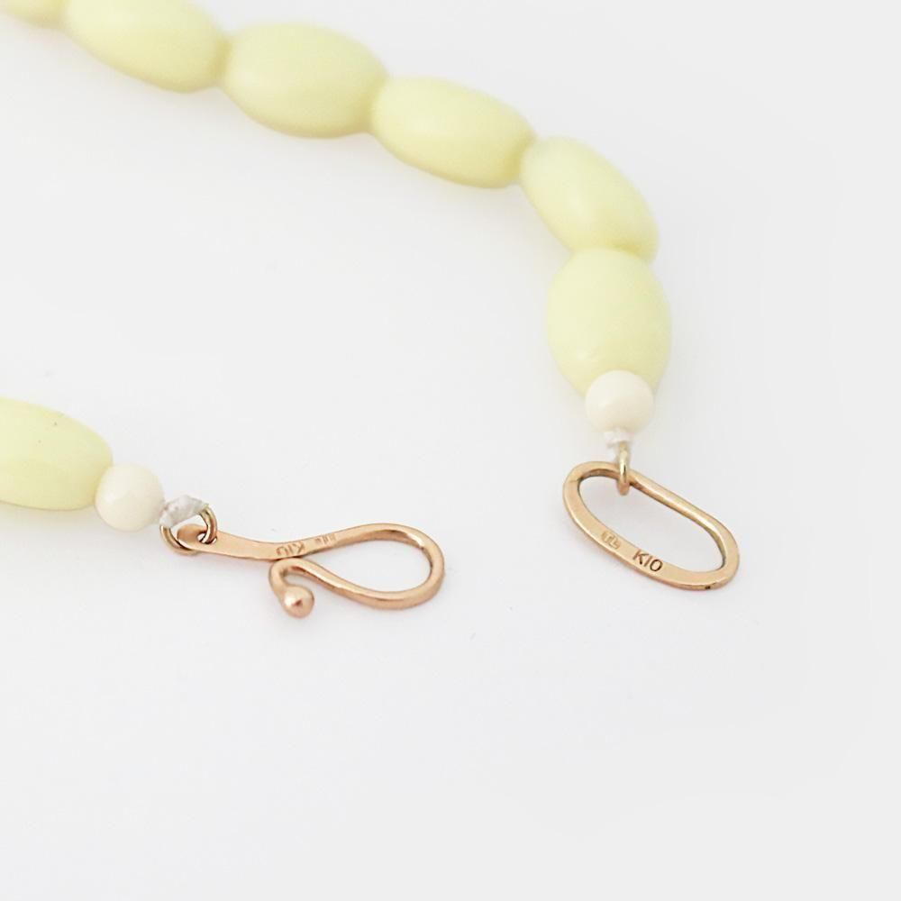 ＜TOILE＞GLASS BEADS NECKLACE YELLOW/ネックレス TOILE＞GLASS BEADS NECKLACE YELLOW/ネックレス（ネックレス