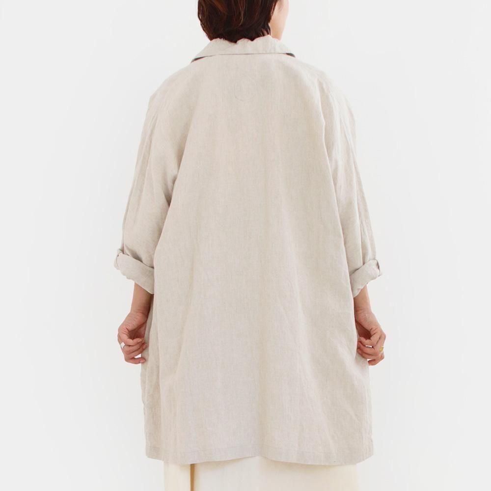 Atelier d'antan | リネンコート〈 Duban 〉 Oatmeal
