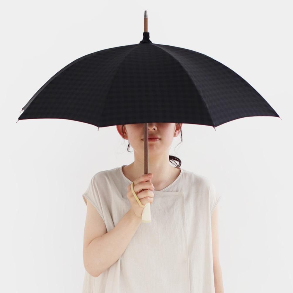 Atelier d'antan | 日傘 Black Check