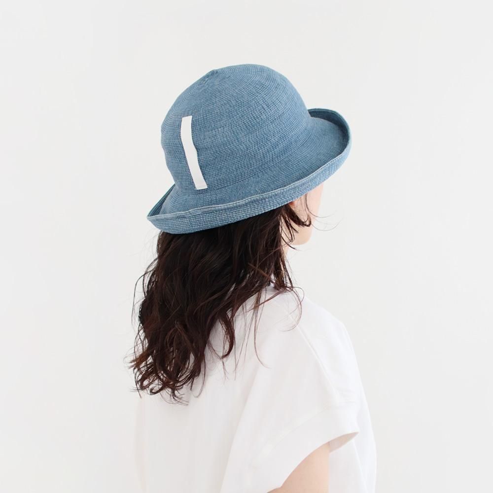 Mature ha. | ペーパーリネンブレイドデニムハット Light Blue