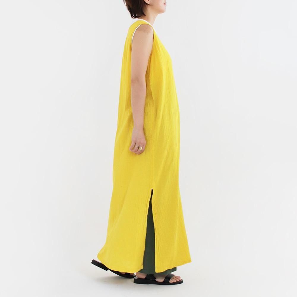ヂェン先生の日常着 | ノースリーブワンピース Yellow