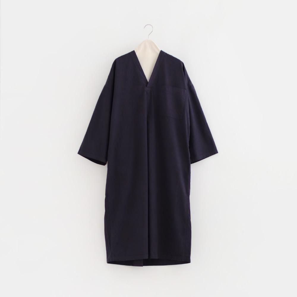 Khadi ＆ Co アンドラプレインドレス FLORA ブラック　S Khadi and Co. | アンドラプレインドレス〈 FLORA 〉 2colors